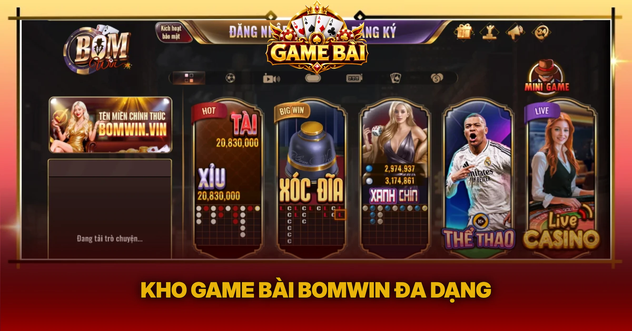 Trải Nghiệm Bomwin Cổng Game Bài Đổi Thưởng 2 Kho Game Bài Bomwin Đa Dạng
